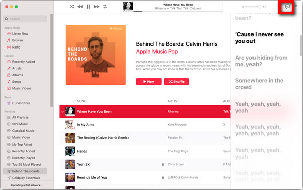 Show Apple Music Lyrics on Mac