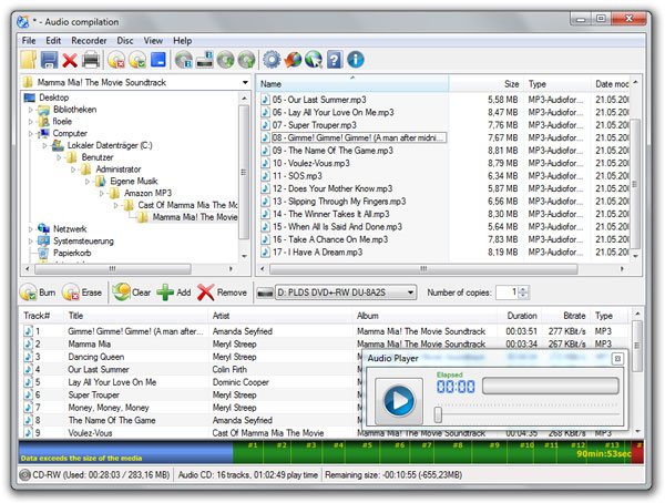 Burn Downloaded Spotify Music to CDs with CDBurnerXP