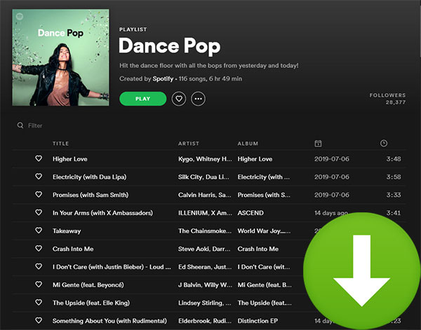 download spotify playlist to desktop